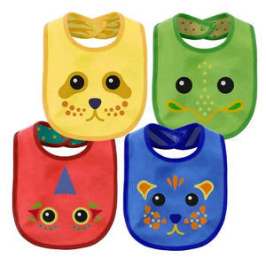 Kit de Baberos Reversibles con Baly, Güichi, Lina y Lora